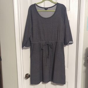 Torrid Gray Scoop Neck Dolman Sleeve Sundress